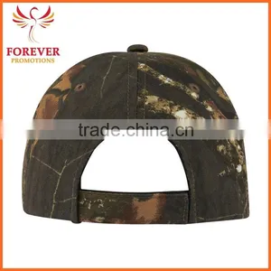 Custom Logo Print Camouflage Cotton Oak Tree Real Tree Baseball Cap Hat thumbnail-3