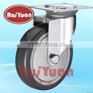 2015 High Quality Euro Type Polyurethane Swivel Caster Wheel thumbnail-1