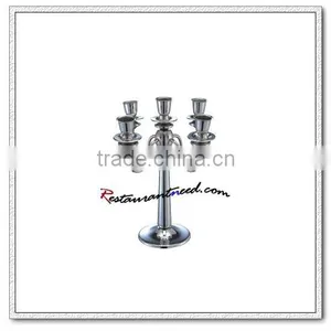 T202 H315mm Stainless Steel 5 Heads Candle Holder thumbnail-1