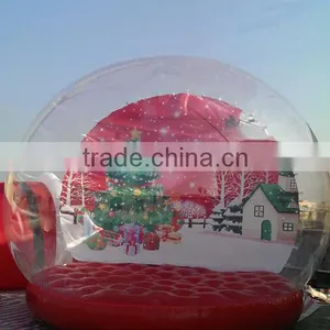 Clear Inflatable Lawn Tent Christmas Snow Globe 5m thumbnail-1