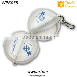 Cross Shaped 4 Compartments Pill Box With Key Chain, Pill Box Keyring thumbnail-6