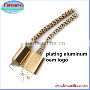 2016 High Quality Aluminum Hard Braided Samsung Micro Cable, Hot Pouplar Plastic Braided Cable thumbnail-2