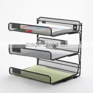 High Quality 3 Tier/3 Layer Metal Mesh Document Tray/desk Tray/file Tray B8025 thumbnail-1
