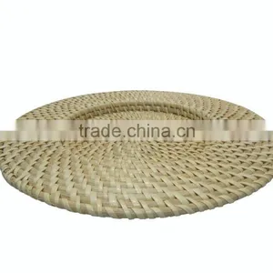White Fruit Rattan Tray Charge Plate 100% Handmade thumbnail-1