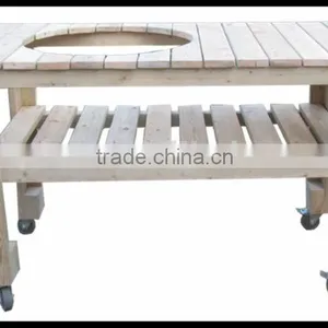 Wooden Table Cart for Built-in Bbq thumbnail-1