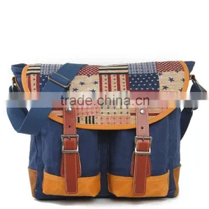 New Canvas Casual Messenger Bag Single Shoulder Casual Messenger Canvas Bag thumbnail-3