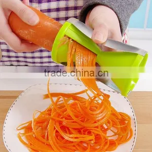 As Seen on TV Kitchen Gadgets Creative Spiral Vegetable Slicer Fruit Carrot Shred Screw Tools Julienne Cutter thumbnail-2