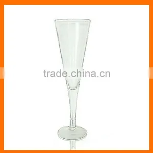 Hand Blown Clear Champagne Glass,thick Stem Champagne Flute,whole Sales thumbnail-1