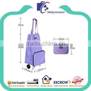 Wellpromotion Supermarket Foldable Polyester Shopping Trolly thumbnail-2