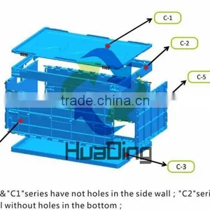 Durable Plastic Inject Foldable Crate Molding Manufacturer thumbnail-2