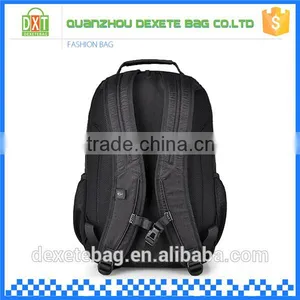 2016 New Design Large Capacity Waterproof Polyester Black Backpack Travel thumbnail-4