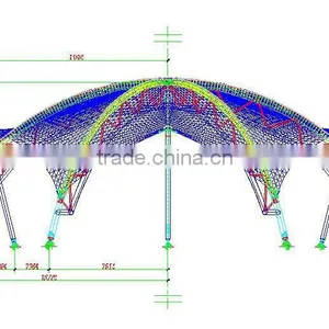 Permanent PTFE Plastic Roof for Outdoor Gazebo and Canopy thumbnail-3