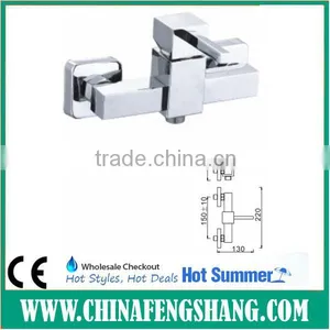 25mm Brass Body Single Handle Wall Mounted Bath Shower Faucet thumbnail-1