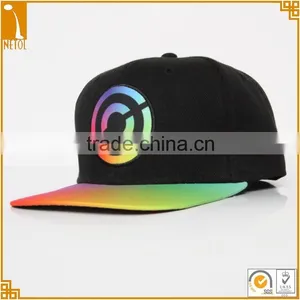 6 Panel Flat Brim Printed Custom Snapback Caps thumbnail-1