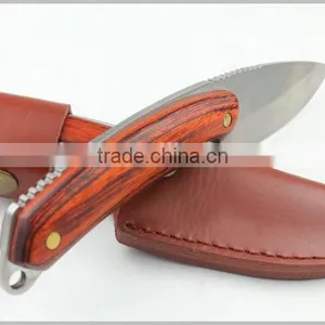 OEM Outdoor Hunting Knife With Wood Handle thumbnail-4