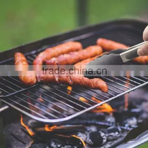 OEM Kitchen Tools Set of 3 Silicone Laser Logo Silicone Food BBQ Tong thumbnail-6