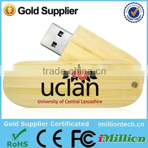 Eco Wooden Swivel Usb Keys 8gb High Quality CE RoHS Reach Certificates thumbnail-1