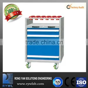 CNC Cutting Tools Chest Trolley Cart With Wheels and 3 Drawer thumbnail-1