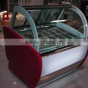 High Quality 6/8/10/12 Flavor Single-temperature Style Ice Cream Showcase thumbnail-2
