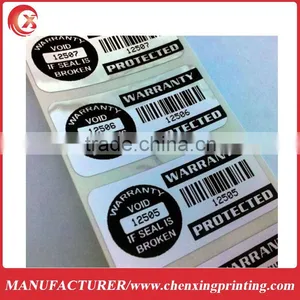 Custom Printed Cosmetic Pre Printed Barcode Labels thumbnail-1