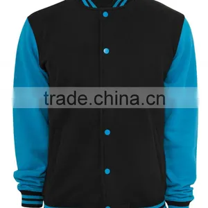 Custom Wool Varsity College Letterman Jacket With Real Leather Sleeves thumbnail-1