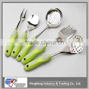 PP Handle Stainless Steel Kitchen Utensil Set thumbnail-1