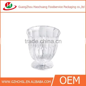 CH12-7380 Shiny Clear Jelly Cup Disposable Transparent Plastic Cup Box Dessert Container thumbnail-1