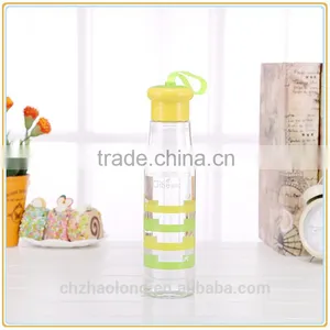 2016 Cheap Plastic Clear Water Bottle With Strip for Sale thumbnail-2