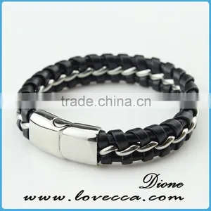 Customized Logo Bio Magnetic Bracelet Genuine,genuine Leather Bracelet thumbnail-2