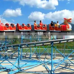 Popular Outdoor Playground Amusement Park Rides Roller Coaster Slide Dragon Electric Train thumbnail-4