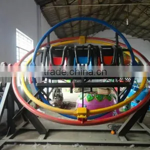 Thrilling Amusement Park Equipment Human Gyroscope Three Dimensional Space Ring Rides thumbnail-2
