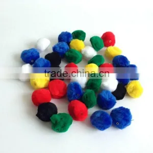 Colorful Pom Pom Trim, Animal Pompom for Kids, Craft Pom Poms Wholesale -Dia 2cm thumbnail-4