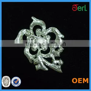 Vintage Women Jewelry Bridal Crystal Rhinestone Flower Brooch Pins for Wedding Dress thumbnail-2