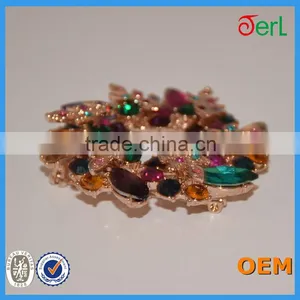 Crystal Flower Wedding Bouquets Brooch thumbnail-2
