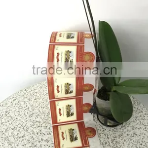 Factory Price and High Quality Paper Material Red Wine Labels Printed Self- Adhesive Labels Stickers thumbnail-1