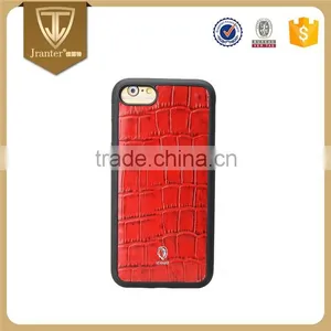 Professional Manufacturer Embossed Crocodile Pattern Leather Cover for Iphone 7 Case thumbnail-2