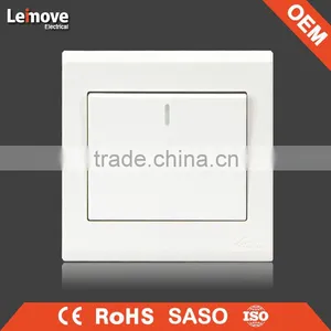 High Quality Frosted Faceplate PC White One Gang One Way One Gang Two Way Switch thumbnail-1