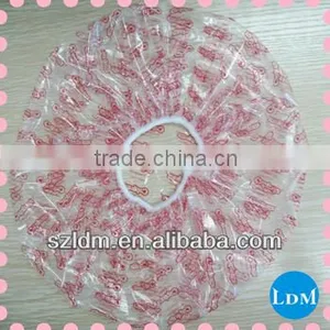 Colorful Disposable Pe/plastic Shower Cap thumbnail-1