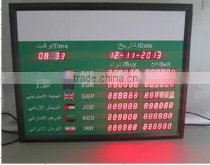 2016 Hot New Product Express Led Exchange Rate Board thumbnail-2