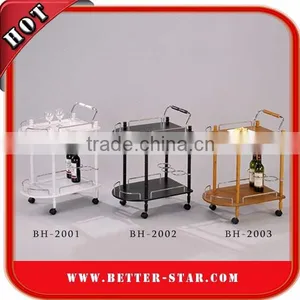 Hotel Trolley, Wooden Serving Trolley Cart, Wooden Tea Trolley Cart thumbnail-2