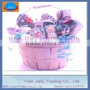 Bushel Pole Display Hot Sale Item Round Shape Nature Wooden Chip Basket thumbnail-1