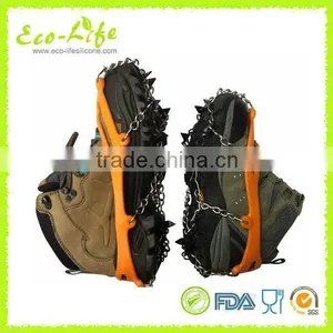 Hot Snow Ice Climbing Anti-slip Spikes Grips Crampon, 8 Cleats Shoes Cover thumbnail-3