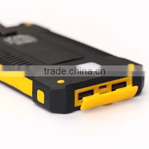 High Quality Mini 10000 Mah Rohs Solar Cell Phone Charger Power Bank thumbnail-3