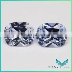 Wholesale Loose Gemstones 8x10mm Sea Blue Color 104# Cushion Shape Spinel Gemstone Semi Precious Stone thumbnail-1