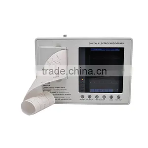 CE &ISO13485 Approved Portable Digital 3-channel Color Electrocardiograph ECG EKG Machine thumbnail-3