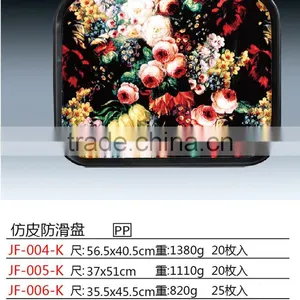 Plastic Imitation Leather Banquet Serving Tray thumbnail-4