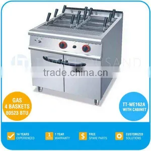 Gas Pasta Cooker With Cabinet - 4 Baskets, 80523 BTU, 82 KG, TT-WE162A thumbnail-1