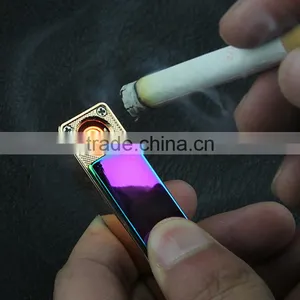 Mini Portable USB Port Electronic Windproof Flameless Rechargable Lighter thumbnail-3