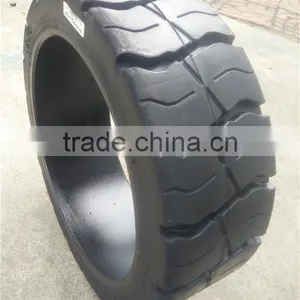 16 1/4X6X11 1/4 Forklift Rubber Tire Solid Press-on Shaped Tire 16 1/4X6X11 1/4 thumbnail-5