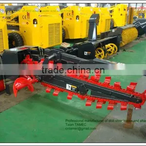 Skid Steer Loader Attachment Chain Trencher thumbnail-1
